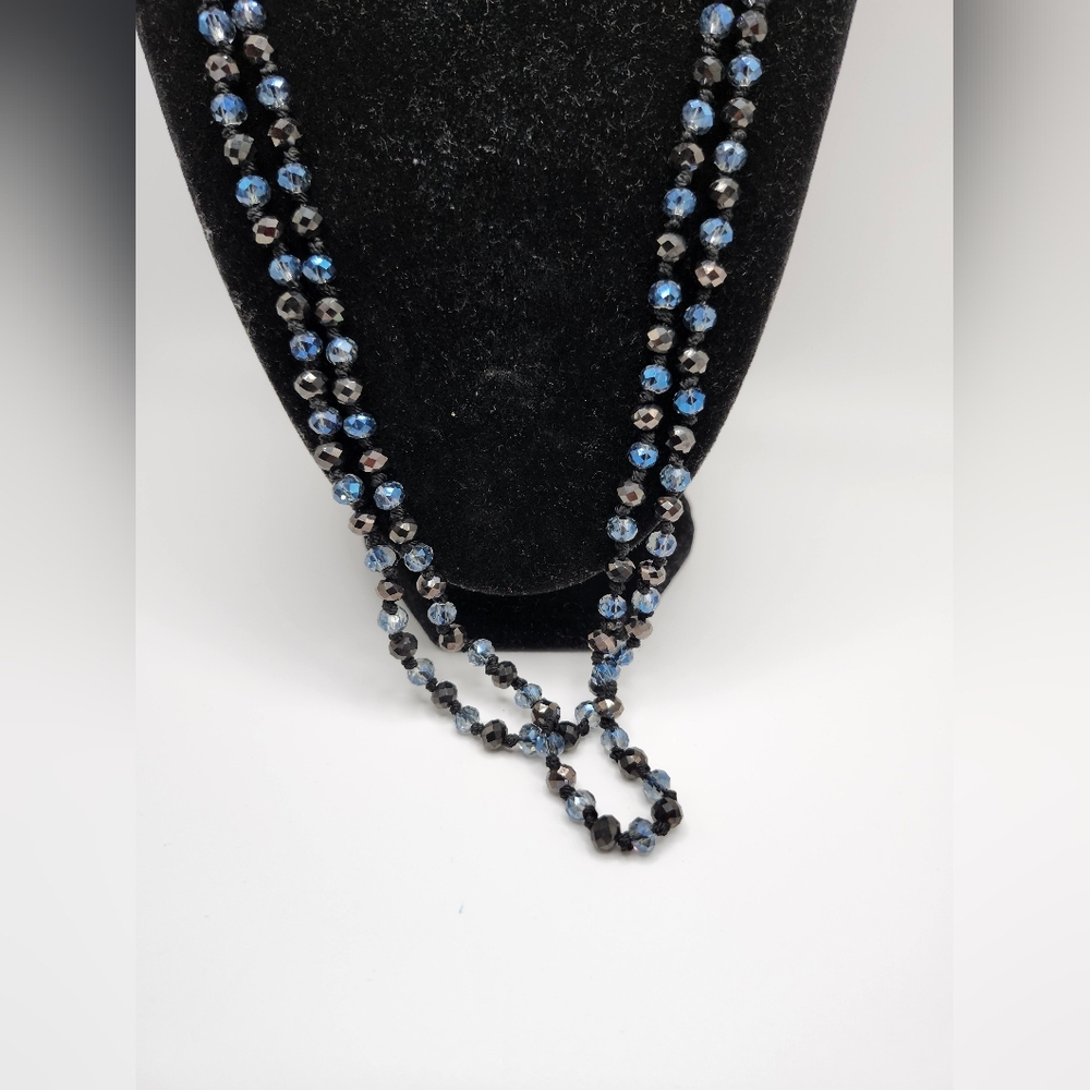 Beautiful sparkling Hemitate double wrap necklace!  Tag says ISC.  Lovely!
